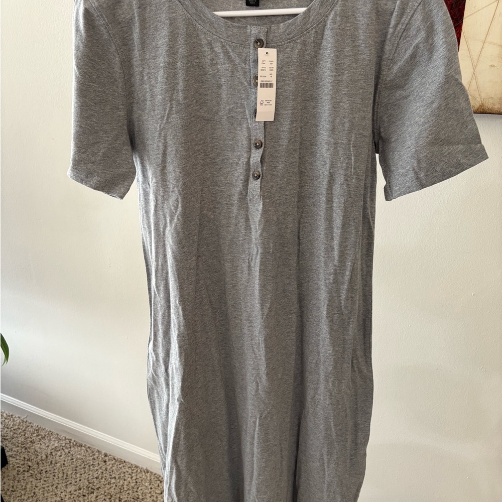 J. Crew Gray Short Sleeve Dress